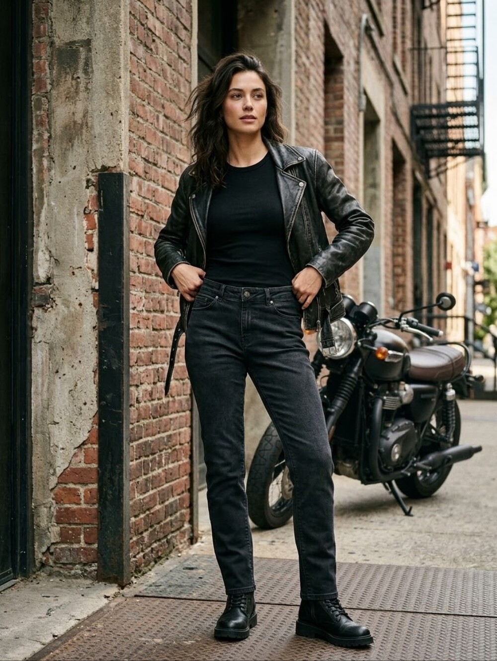Bull-it Tactical Slim Fit Black Motorcycle Jeans With Knee Protectors